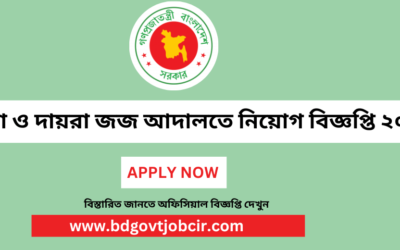 Additional District Judges Office Job Circular 2023