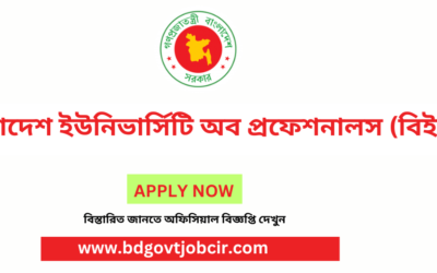 Bangladesh University of Professionals BUP Job Circular 2023