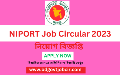 NIPORT Job Circular 2023 : niport.teletalk.com.bd Apply